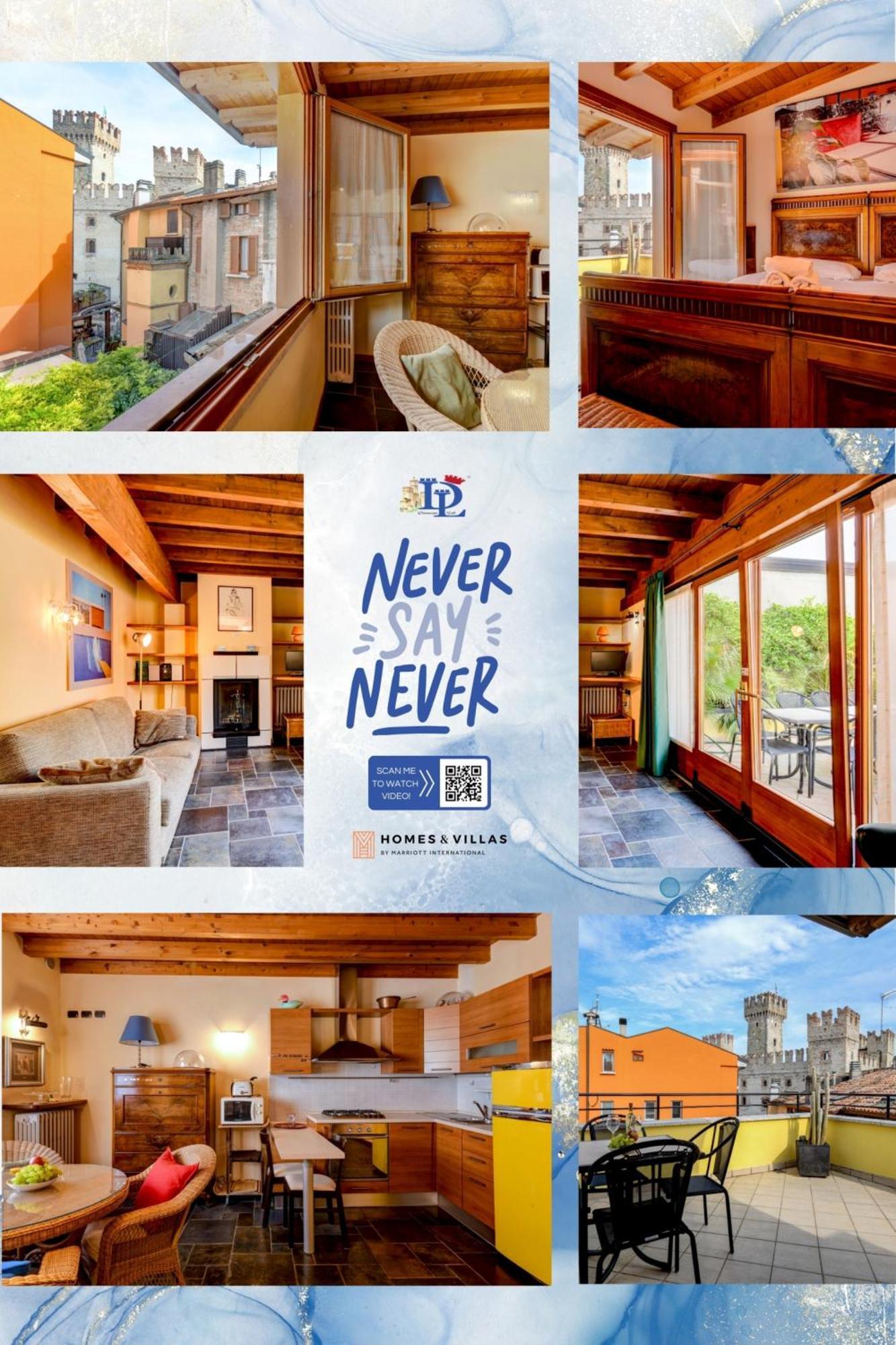 Desenzanoloft Official Partner Marriott Homes & Villas -Penthouse Never Say Never Sirmione Castle View Екстер'єр фото